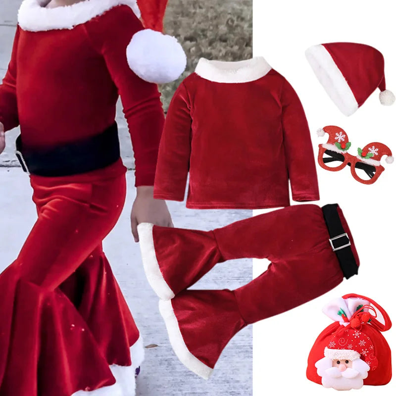 Santa Claus Cosplay Girls Long Sleeve