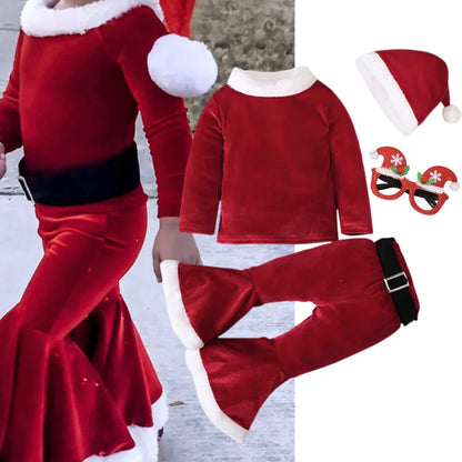 Santa Claus Cosplay Girls Long Sleeve